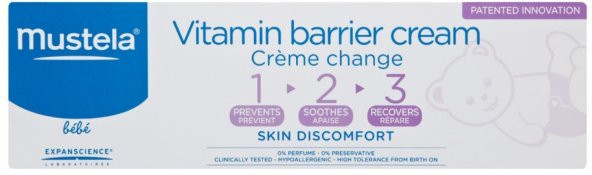 Mustela 1.2.3 Vitamin Barrier Pişik Kremi 100 ML - 3