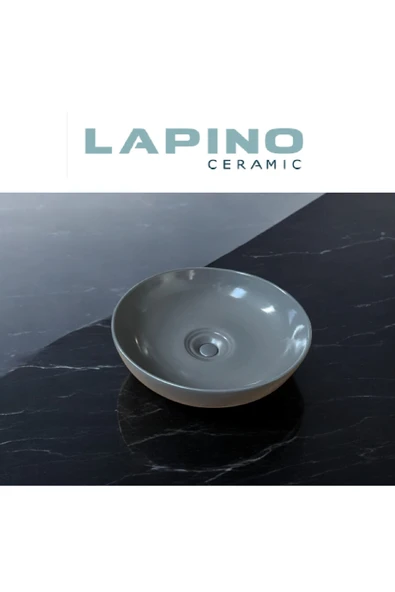 Lapino Lapıno Vısıon Antrasit 6342 - Tezgahüstü Lavabo - Resim 2