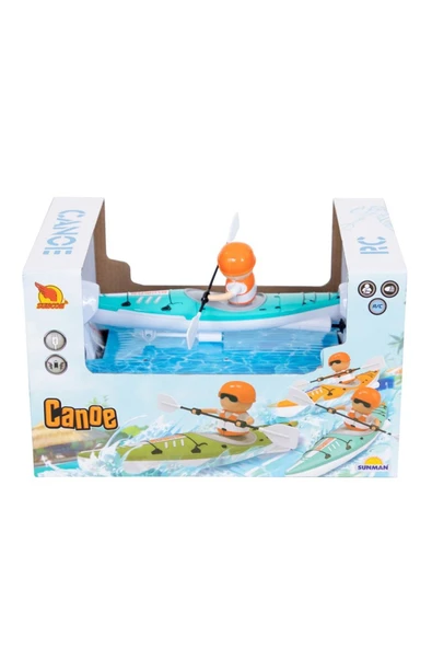 Şarjlı Uzaktan Kumandalı Figürlü Kano – LED Işıklı Su Oyuncağı - 6