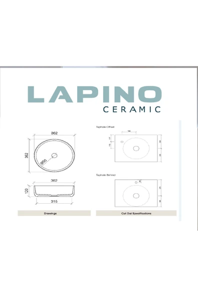 Esvit Esvit Lapino Bold 6736 - Tezgahüstü Lavabo - Resim 2