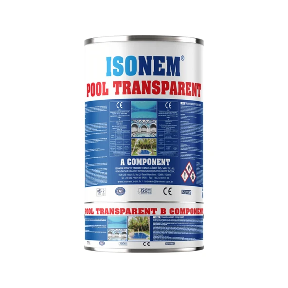 ISONEM POOL Havuz Boyası Şeffaf 4,5 Kg Set ürün görseli 1
