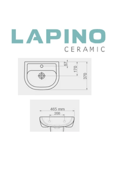 Esvit Lapino Tek Lavabo 36*46 - Resim 3