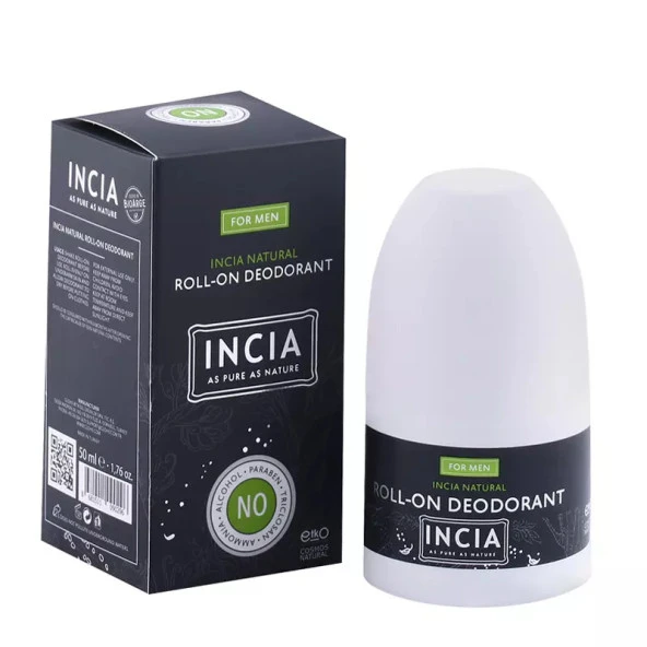 Incia Doğal Roll-On Deodorant Erkek 50 ml