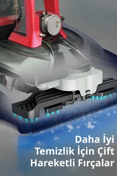 Kiwi KCC-4371 PRO Koltuk Temizleme Başlıklı Dikey Süpürge Halı ve Koltuk Yıkama Leke Çıkartma Makinesi - 4
