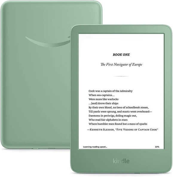 Amazon Kindle Basic 2024 Reklamsız 16 GB Matcha