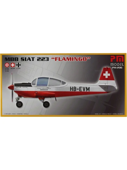Pm Model PM-206 Mbb Siat 223 "flamingo" Model Uçak 1:48 - 1