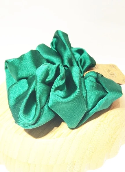 Monalisa Home Gösterişli Yeşil Renk Büyük Esnek Lastik Toka ürün görseli