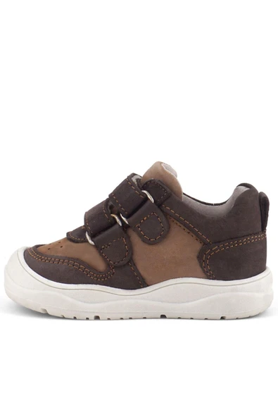 Rakerplus Schaggy Hakiki Deri Kahve Bebek Spor Ayakkabı - Resim 4