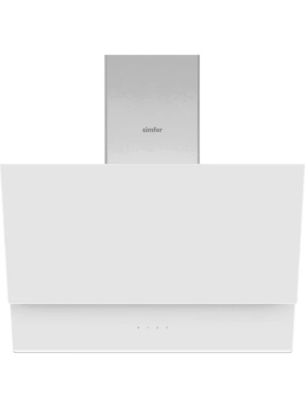 Simfer 8704 60 cm Beyaz Eğik Cam Davlumbaz