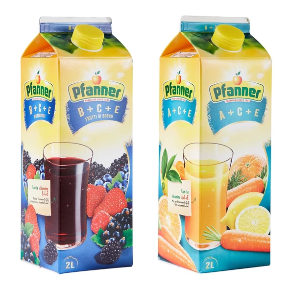 Pfanner 2 lt A+C+E ve B+C+E Meyve Suyu 2 li Paket - 1