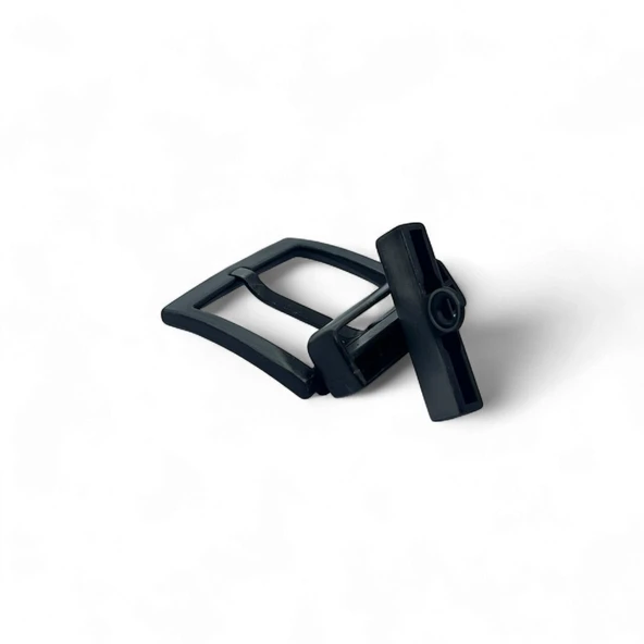 Kemer Tokası 4,5 cm Döner Kafa 1 Adet Siyah Silme (Leathercraft, Deri Hobi) - 5