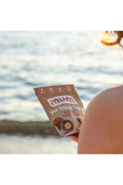 muni Glutensiz, Katkısız Kakao Çekirdekli Yer Fıstığı Topu - 3