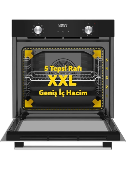 Simfer 8208 Ank. Qs 9 Fonk Siyah Cam Power Turbo Dij Saat - 5