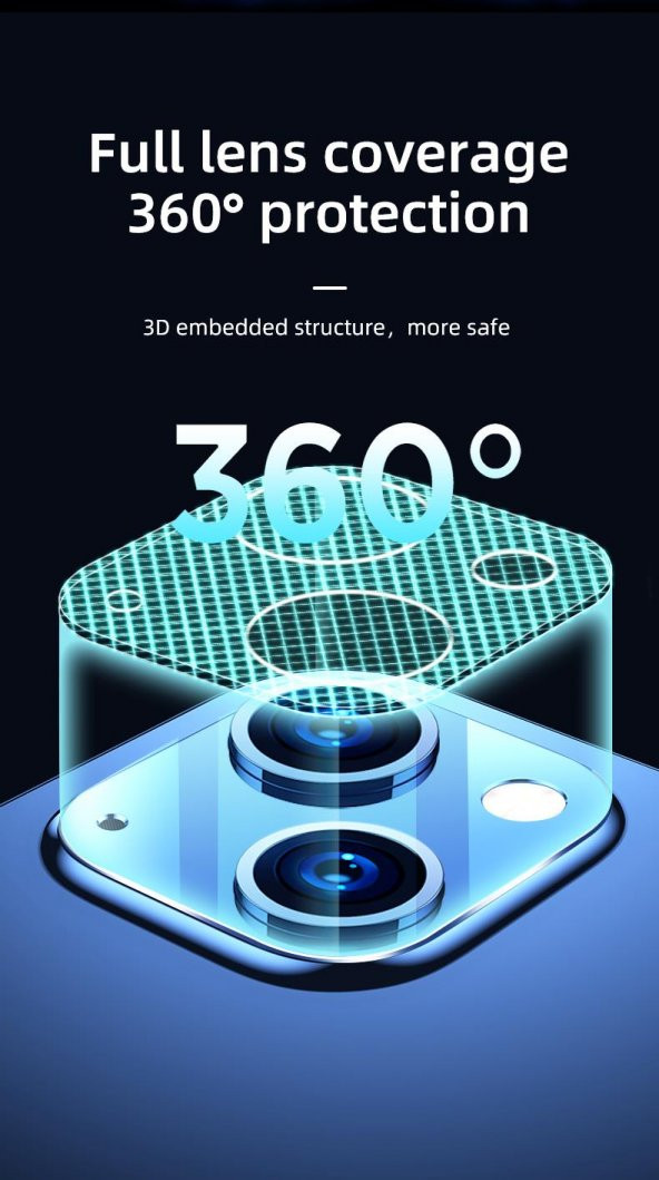 Joyroom JR-PF860 İphone13/13 Mini Kamera Lens Koruyucu Cam - 9