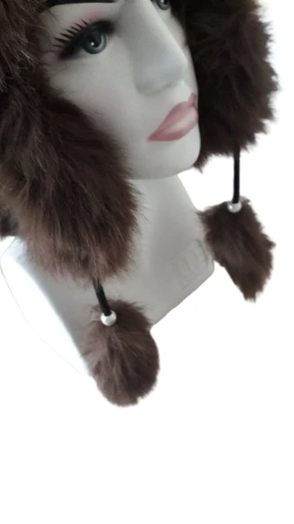 KULAKLI PELUŞ BAYAN BERE - Resim 5