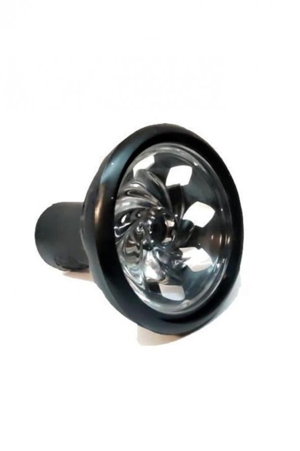 Vitria Bölmeli Silikon Cam Lüle Nargile Lülesi samsaris lüle Siyah - 4