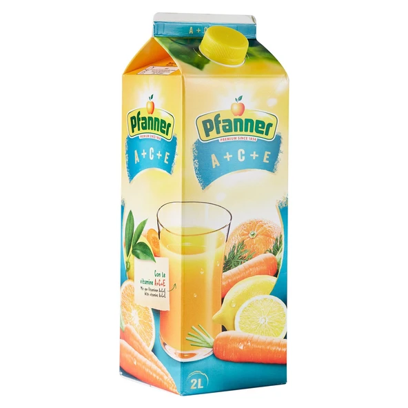 Pfanner 2 lt A+C+E ve B+C+E Meyve Suyu 2 li Paket - 2