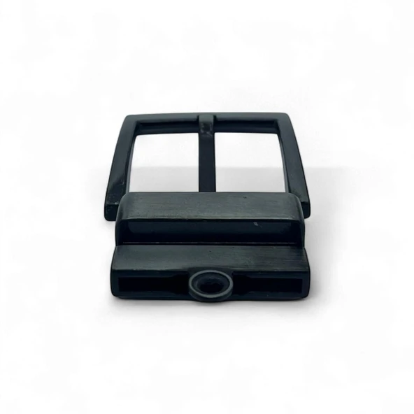 Kemer Tokası 4,5 cm Döner Kafa 1 Adet Siyah Silme (Leathercraft, Deri Hobi) - 6