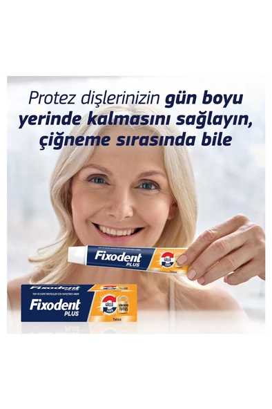 Fixodent Plus Güçlü Isırık Diş Protezi Yapıştırıcı Krem 57G - 6