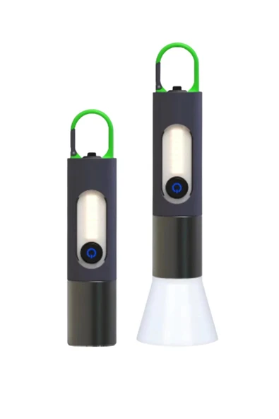 Hepu HP-836 Su Geçirmez Uzun Menzilli LED El Feneri  5730 LED 5V USB Şarjlı Taşınabilir Askılı Tasarım