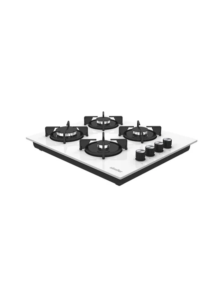 Simfer 3048 Beyaz Klasik Ankastre Cam Ocak - 3