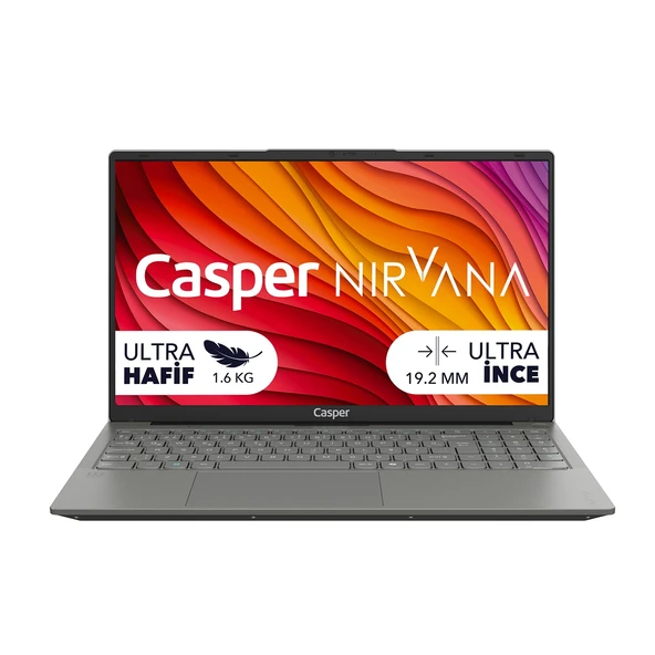 Casper Nirvana X650 Intel Core 5-210H 24GB DDR5 1TB SSD 15.6" W11H Laptop X650.210H-CF00P-G-F ürün görseli 1