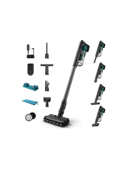 Philips XC6557/01 Cordless Vc Aqua Dikey Şarjlı Süpürge + Philips Series 5000 HDA150/60 Bakır Türk Kahve Makinesi Hediyeli - 2