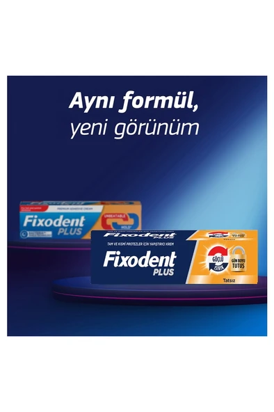 Fixodent Plus Güçlü Isırık Diş Protezi Yapıştırıcı Krem 57G - 3
