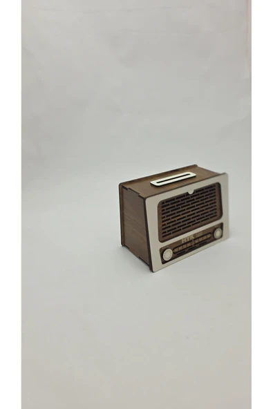 FREFLY STORE Tip Box Bahşiş Kutusu Nostaljik Radyo Görünümlü - Resim 4