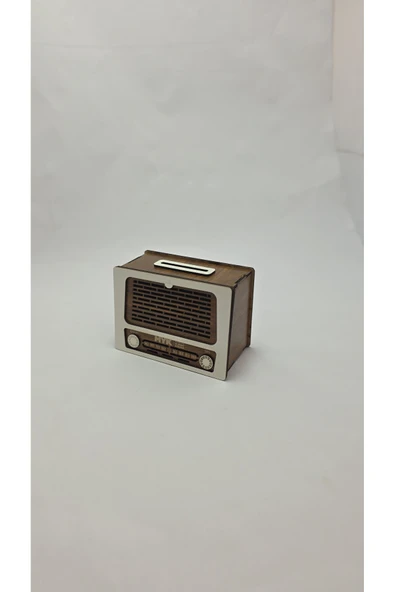 FREFLY STORE Tip Box Bahşiş Kutusu Nostaljik Radyo Görünümlü - Resim 8