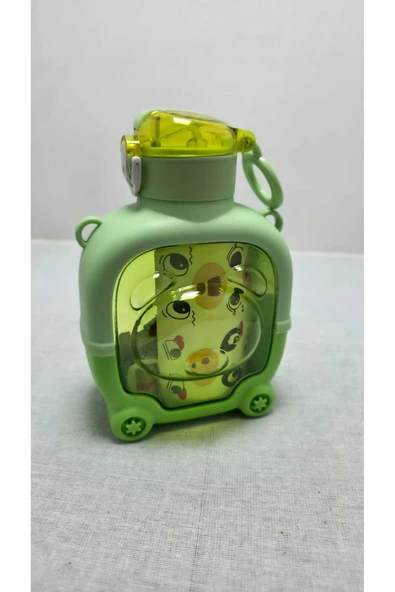 FREFLY Motivasyonel Ayıcık Su Matarası Çocuk Suluk 1000 Ml Sticker - 3