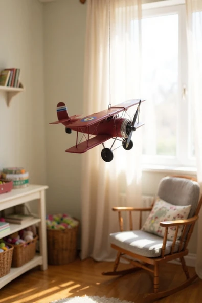 FREFLY STORE DEN Dekoratif metal uçak - Resim 3