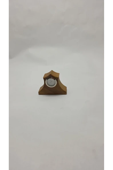 FREFLY STORE El Yapımı Ahşap Masaüstü Mini Saat – Özgün Tasarım, Pilli, Dekoratif - 3