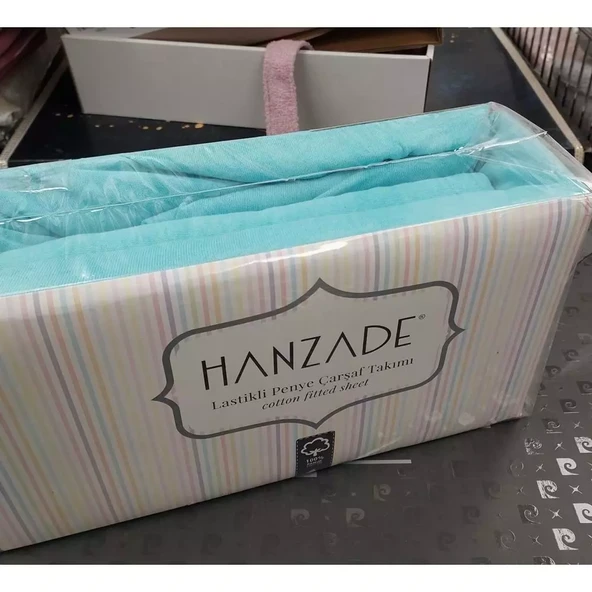 Hanzade %100 Pamuk Penye Lastikli Çift Kişilik Çarşaf Seti (160x200+30)- - 10