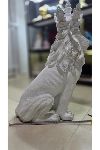 FREFLY Beyaz renk Aslan Kral Biblo 78 cm boy - Resim 8