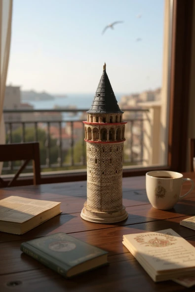 FREFLY STORE 41 CM 13 ÇAPINDA GALATA KULESİ - Resim 4