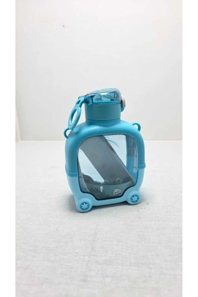 FREFLY Motivasyonel Ayıcık Su Matarası Çocuk Suluk 1000 Ml Sticker - 5