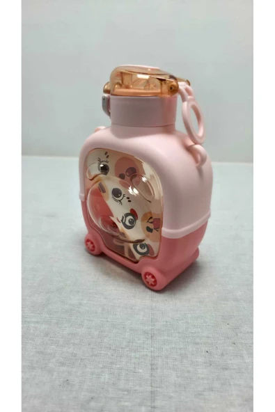 FREFLY Motivasyonel Ayıcık Su Matarası Çocuk Suluk 1000 Ml Sticker - 6
