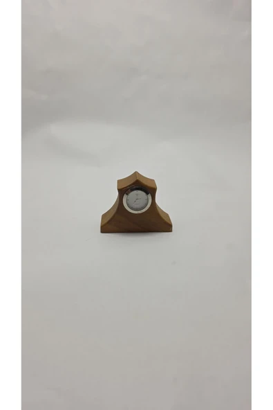 FREFLY STORE El Yapımı Ahşap Masaüstü Mini Saat – Özgün Tasarım, Pilli, Dekoratif - 1