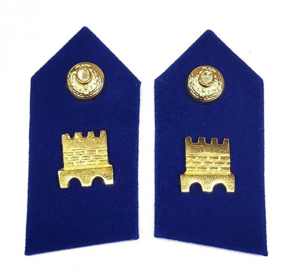 HARİCİ SUBAY İSTİHKAM SPOLET - YAKA İŞARETİ - 1