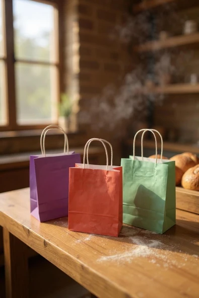 FREFLY STORE DEN KRAFT RENKLİ Çanta 25x30x12 ( 25 Adet ) - 2