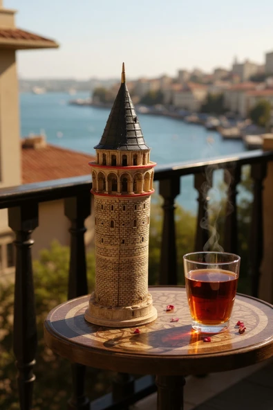 FREFLY STORE 41 CM 13 ÇAPINDA GALATA KULESİ - Resim 3