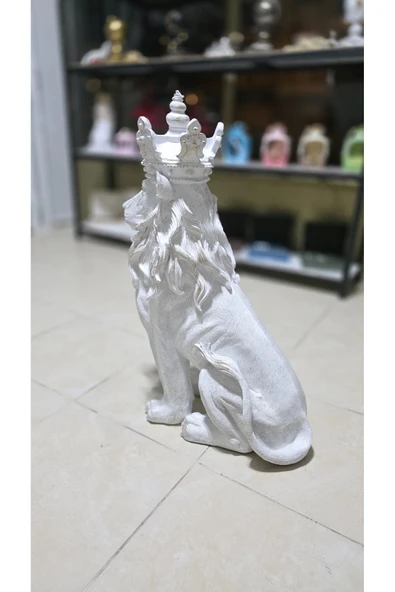 FREFLY Beyaz renk Aslan Kral Biblo 78 cm boy - Resim 5