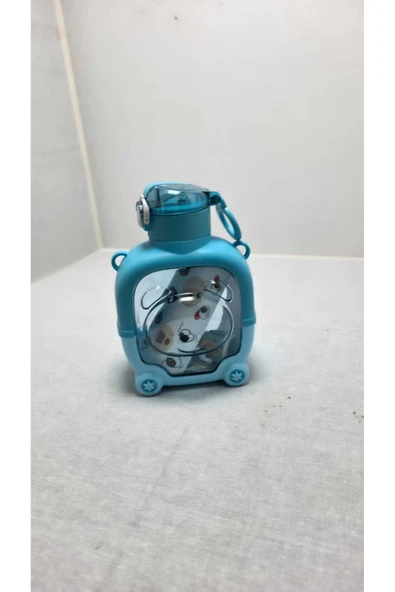 FREFLY Motivasyonel Ayıcık Su Matarası Çocuk Suluk 1000 Ml Sticker - 6