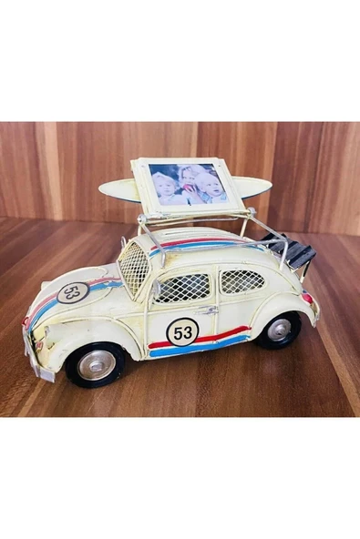 FREFLY STORE Volkswagen Beetle Classic Vosvos Dekoratif Metal Araba - 2