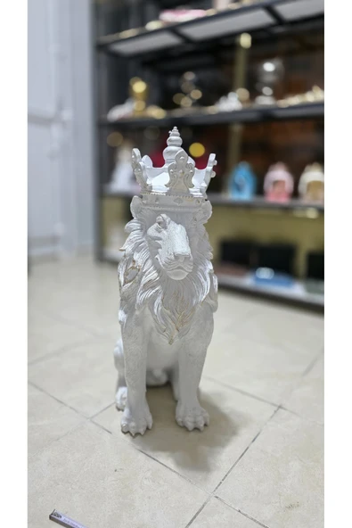 FREFLY Beyaz renk Aslan Kral Biblo 78 cm boy - Resim 3