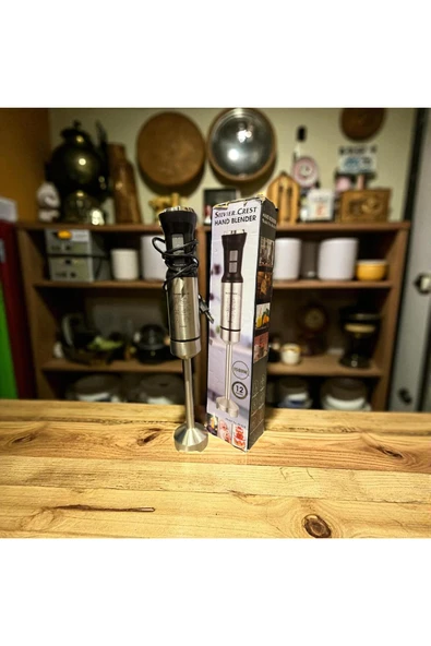 FRELLY Silver Crest Hand Blender Çubuk Blender 1500 w Tek Bıçaklı Çelik Tasarım - Resim 2
