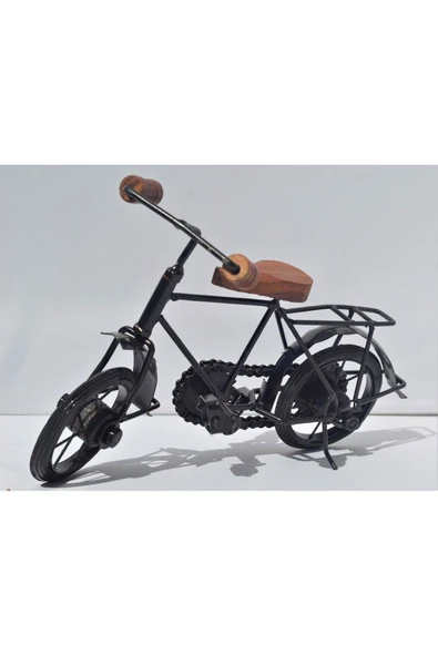 EL YAPIMI METAL BİSİKLET DEKORATİF EV VE OFİS HEDİYESİ ürün görseli 1