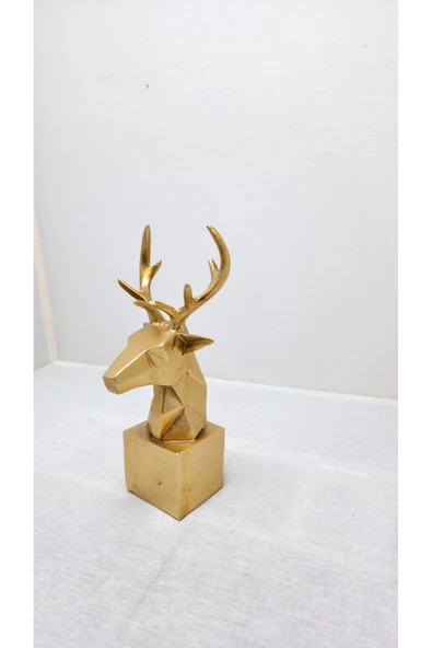 FREFLY STOR DEN 2li Set Geyik Figürlü Modern Dekoratif Biblo 22Cm ve 19Cm - Resim 3