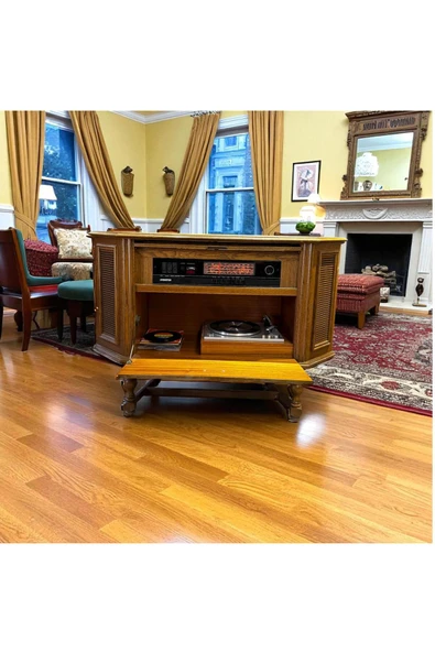 FREFLY LIESENKÖTTER 113X48X80 CM KÖŞE MÜZİK DOLABI (RADYO, PİKAP) ürün görseli 1